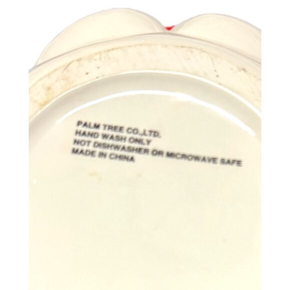 Vintage Palm Tree Co. LTD Ceramic Santa Bowl With Bell & Star Accents - Picture 5 of 9